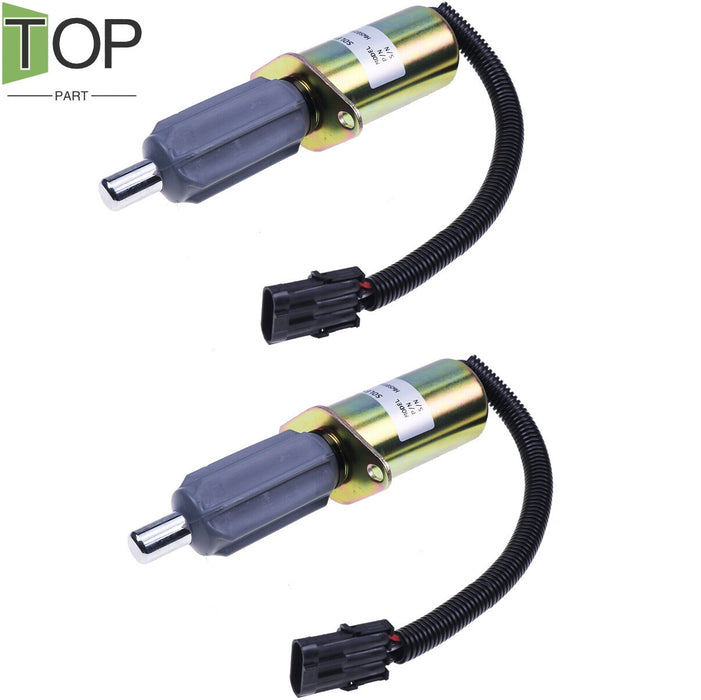 DURAFORCE 2X 12V Fuel Cut Off Solenoid Valve 3921978 3918600 for Cummins 6CT 6CTA Engine