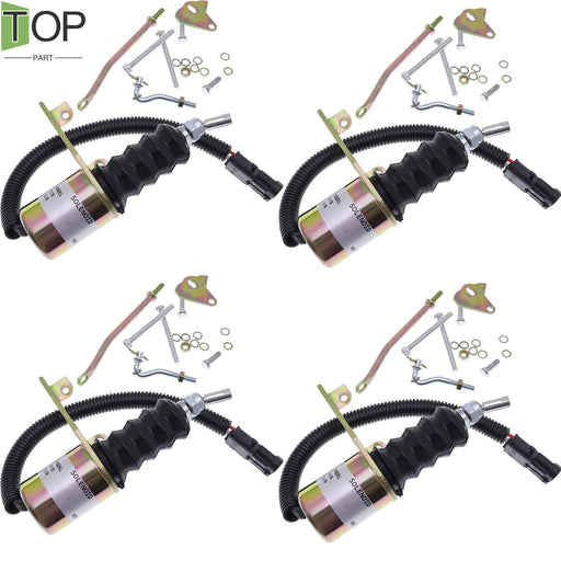 DURAFORCE 4X 12V Fuel Shutoff Solenoid Valve 75366GT for Genie S-80 S-85 S-100 S-105 Z-80