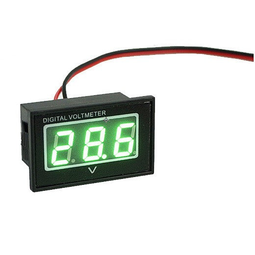 DURAFORCE Green V40D 12V-30V Digital LED Voltage Meter DC Auto Gauge Voltmeter