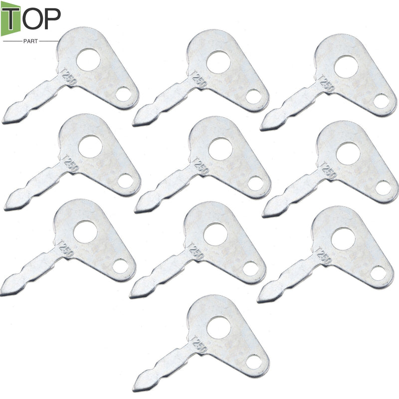 DURAFORCE (10) Ignition Keys for Lucas Ford New Holland Case Tractor T250 8223438 54324157