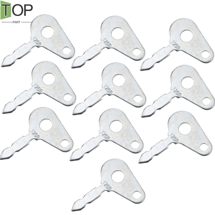 DURAFORCE (10) Ignition Keys for Lucas Ford New Holland Case Tractor T250 8223438 54324157