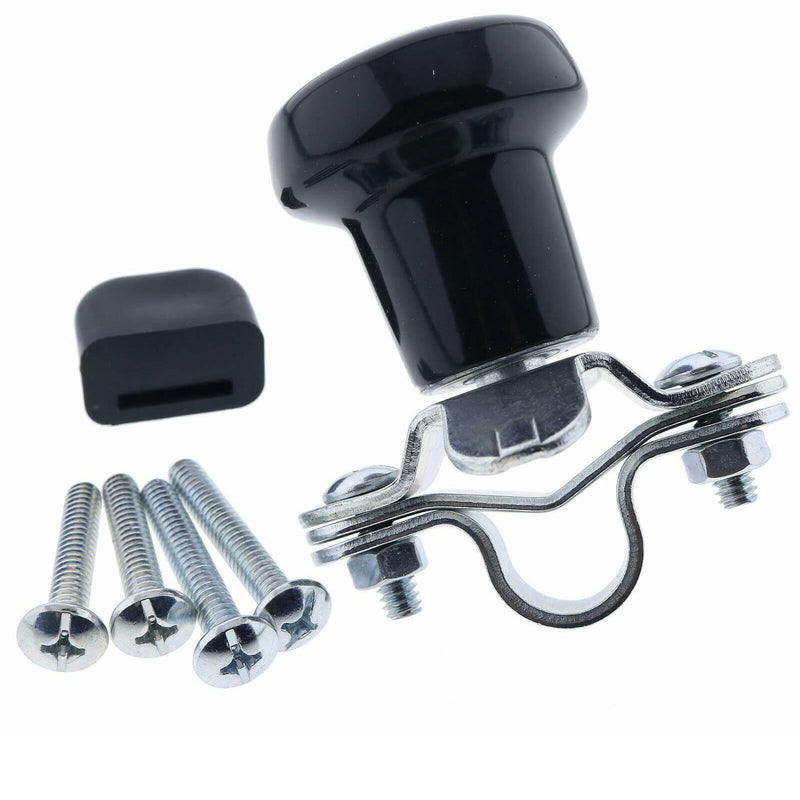 DURAFORCE Black Steering Wheel Spinner Knob Handle Universal for Ford Tractors New