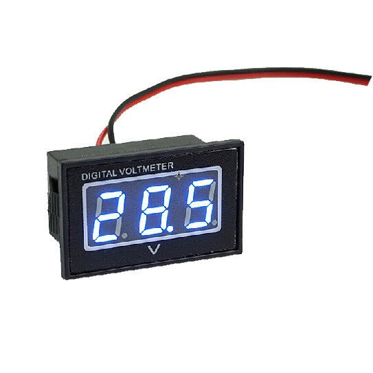 DURAFORCE Blue V40D 12V-30V Digital LED Voltage Meter DC Auto Gauge Voltmeter