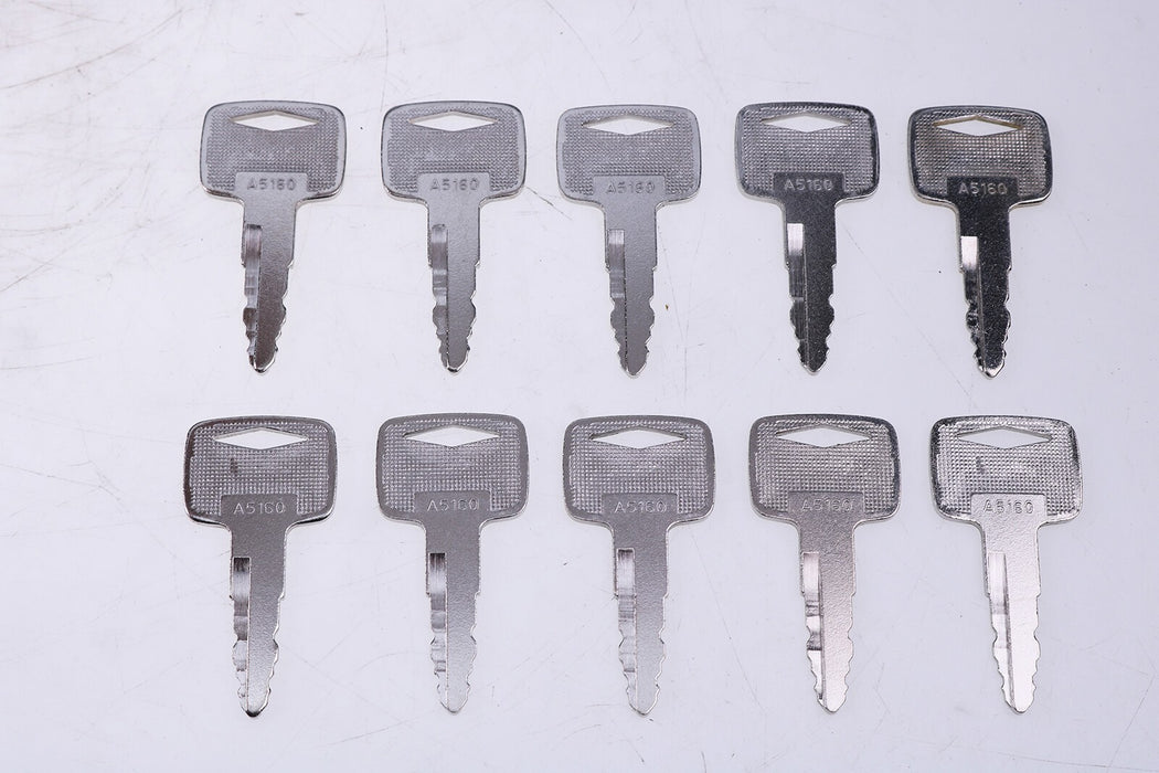 DURAFORCE 10 Starter Ignition Replacement Keys #A5160 - Set of 10 Durable Keys