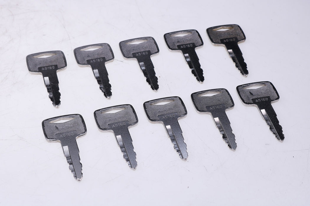 DURAFORCE 10 Starter Ignition Replacement Keys #A5160 - Set of 10 Durable Keys