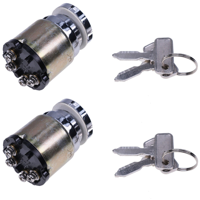 DURAFORCE 2X Ignition Key Switch 1012415 for Club Car DS Gas Golf Cart 1983-1995