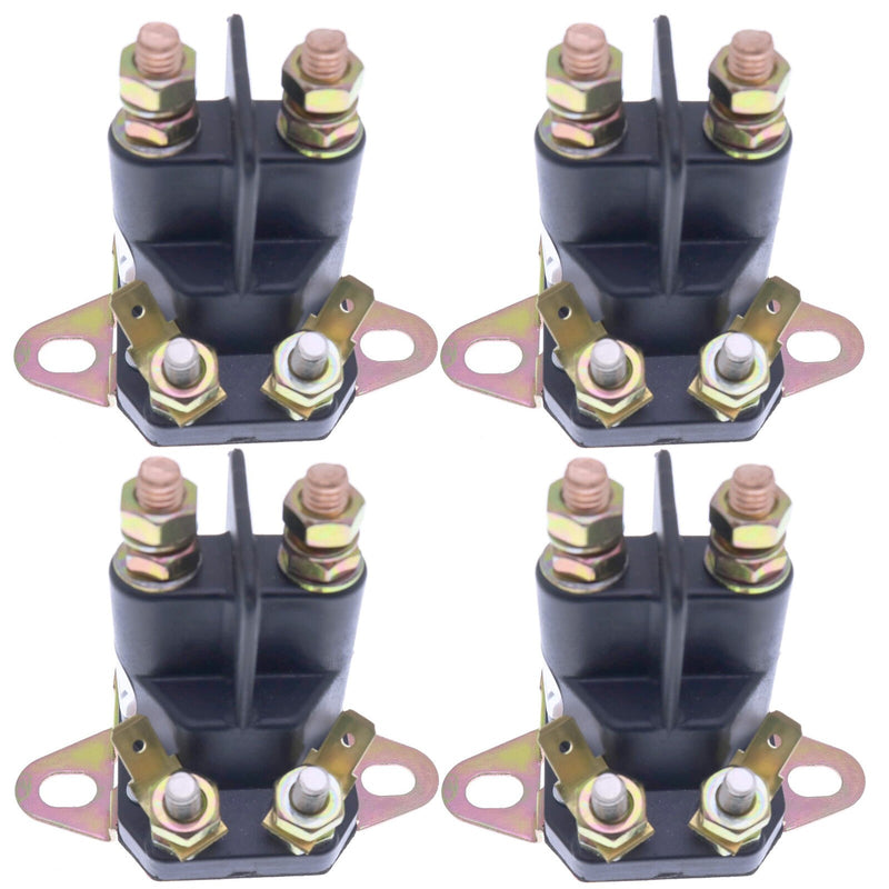 DURAFORCE 4X 12V 4-Terminal Starter Solenoid for Toro 8921221210 Replacement Parts