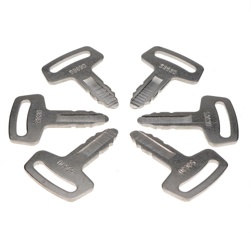 DURAFORCE 6 Ignition Keys RC101-53630 for Kubota Mini Excavator R420 R520 K008 KX41