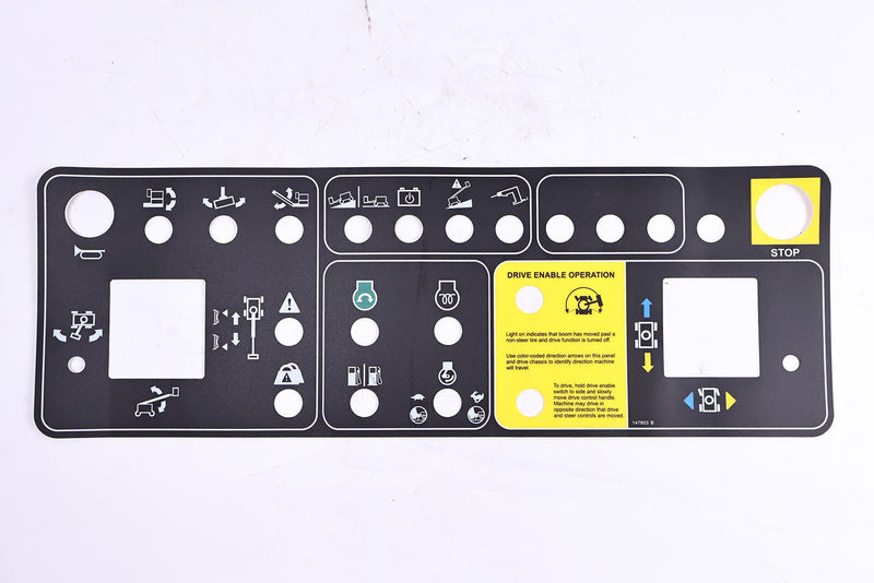 DURAFORCE New 147575GT Control Panel Decal for Genie S-65TRAX S-60TRAX S-85 S-60 S-65