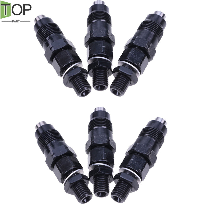 DURAFORCE 6X 093500-3840 Fuel Injectors for Mitsubishi S4L-31 S6S Engine MM43594101 New