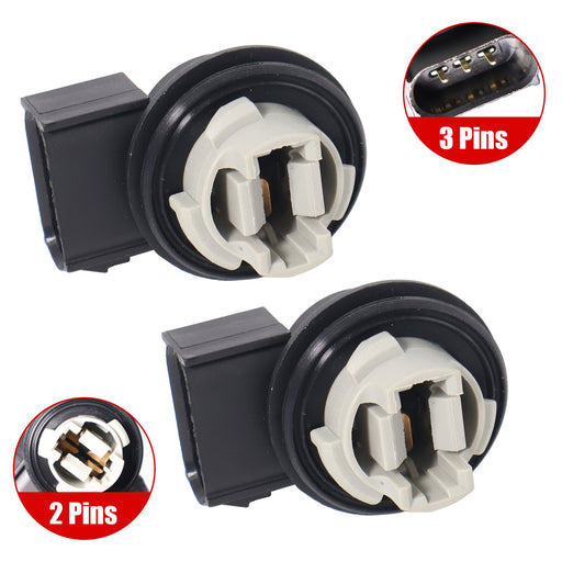 DURAFORCE 2x Front Turn Signal Light Bulb Socket Holder for Ford 2U5Z13411DA