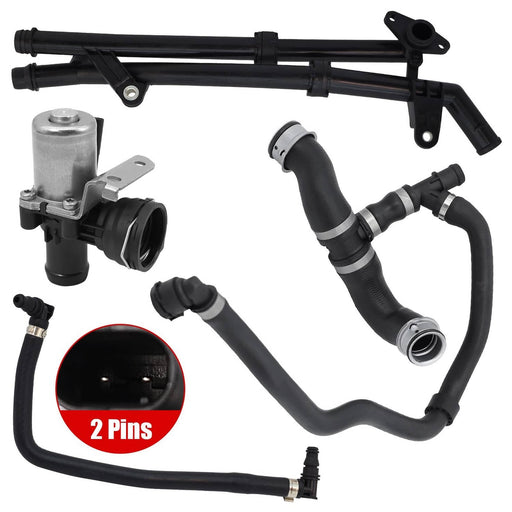 DURAFORCE Mercedes-Benz C250 2012-2015 Engine Coolant Pipe & Heater Control Valve Kit L4