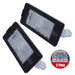 DURAFORCE 2x Rear License Plate Light for VW Volkswagen Passat Jetta Tiguan Touareg Seat