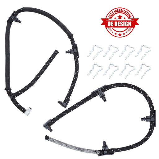 DURAFORCE 2x Fuel Injector Return Line Kit 98062291 for 04-10 6.6L LLY Duramax Diesel