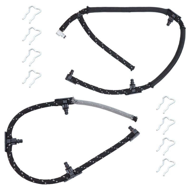 DURAFORCE 2x Fuel Injector Return Line Kit 98062291 for 04-10 6.6L LLY Duramax Diesel