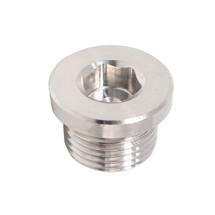 DURAFORCE 2 Pack Stainless Steel O2 Oxygen Sensor Bung & Hex Plug Kit M18 x 1.5