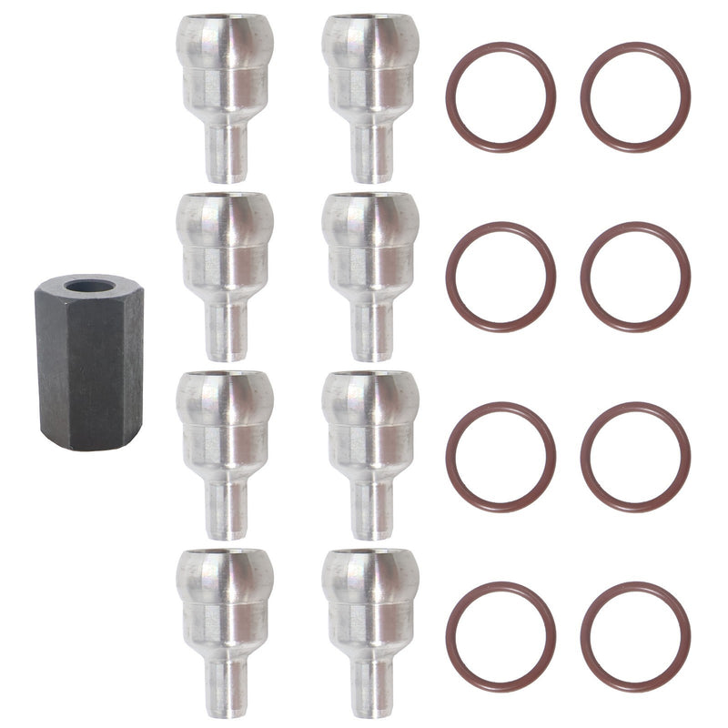 DURAFORCE High Pressure Oil Rail Repair Kit 5C3Z9T287ARM for 2003-2010 Ford 6.0L Powerstro