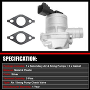 DURAFORCE Air Injection Check Valve 2005-09 LaCrosse Grand Prix Lucerne 3.8L 12619125