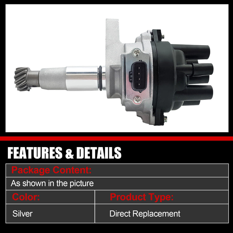 DURAFORCE Ignition Distributor w/ Cap & Rotor for Mazda MPV B2600 2.6L L4 1990-1994