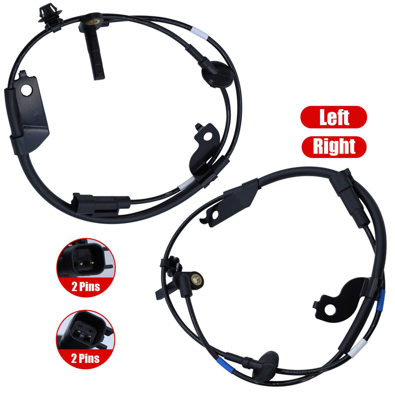 DURAFORCE 2x Front ABS Wheel Speed Sensors 4670A575 4670A576 for Mitsubishi Lancer
