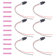 DURAFORCE 6x Fuel Injector Connectors for Chrysler Dodge Jeep Ram VW Subaru S2860