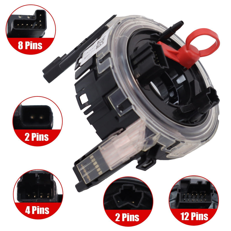 DURAFORCE 95565221122 Clock Spring for Porsche Cayman 2009-2012 Heated Steering Wheel