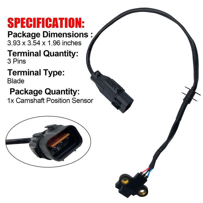 DURAFORCE Engine Camshaft Position Sensor 3931839800 for 2001-2005 KIA Sorento 3.5L