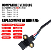 DURAFORCE Engine Camshaft Position Sensor 3931839800 for 2001-2005 KIA Sorento 3.5L