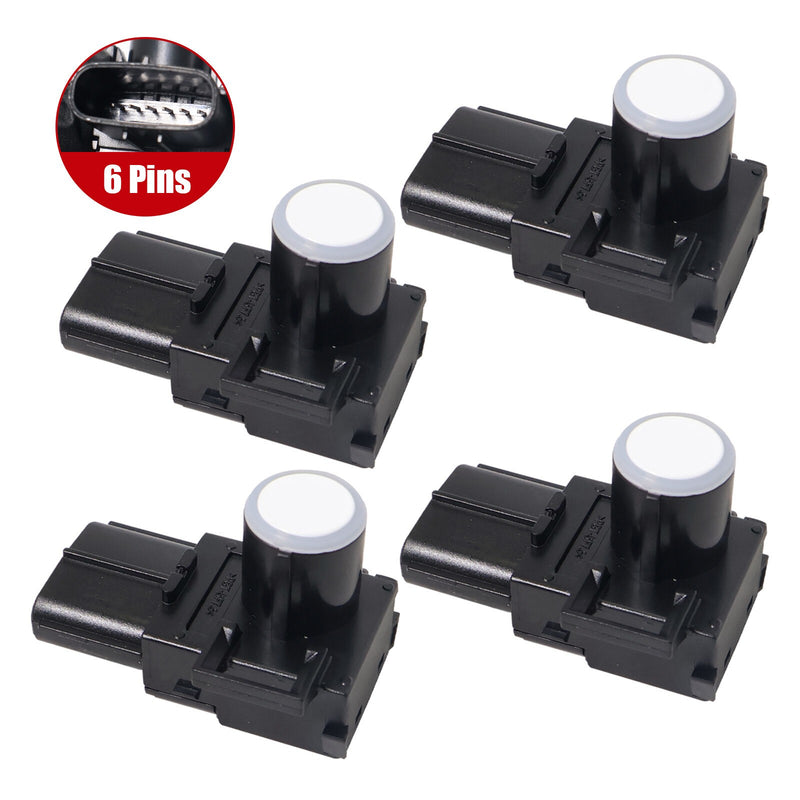 DURAFORCE 4PCS 89341-60030 PDC Parking Sensors White for 10-13 Lexus GX460 RX350 RX450h