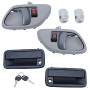 DURAFORCE Front Door Handle w/ Lock Cylinder Kit for 95-00 Chevy GMC C/K1500 2500 3500