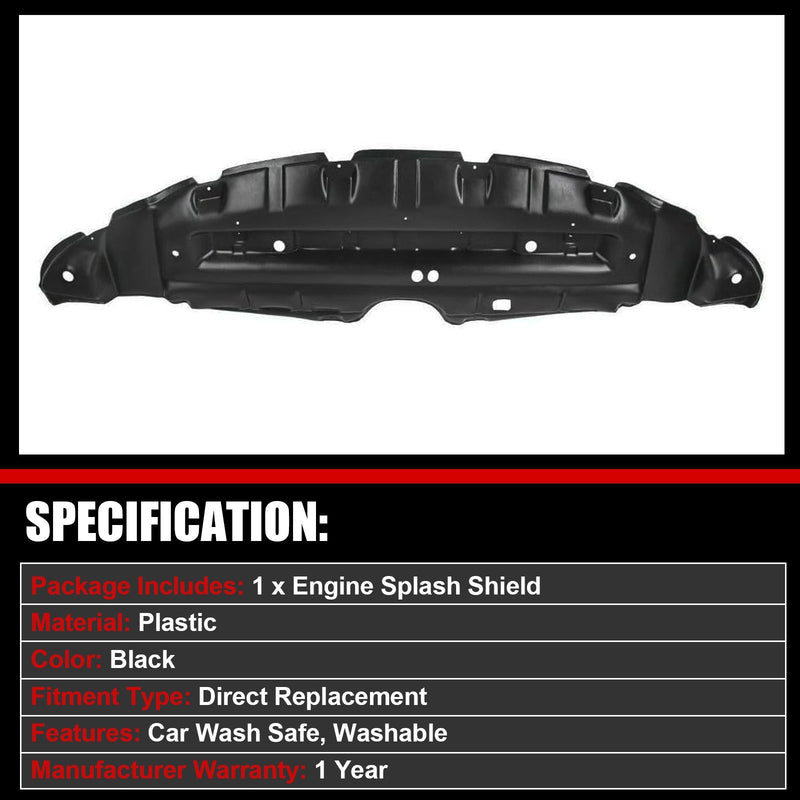 DURAFORCE Front Lower Engine Splash Shield Guard Cover for 2011-2020 Toyota Sienna
