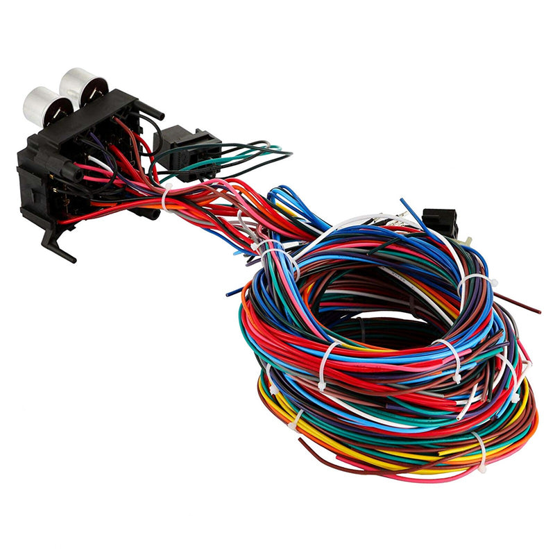 DURAFORCE EZ Wiring 12 Circuit Hot Rod Wiring Harness for Easy Installation