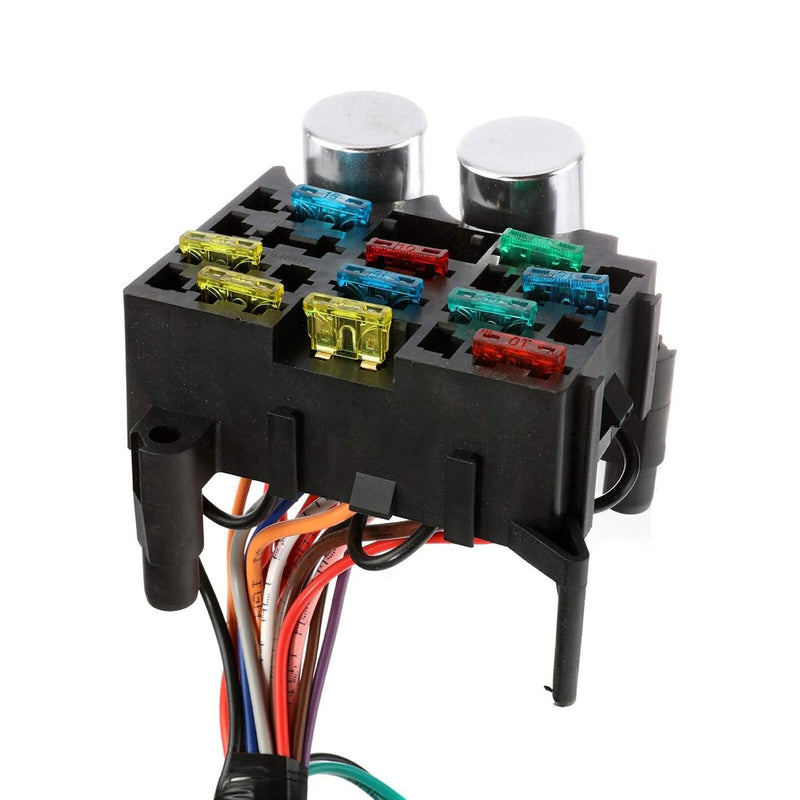 DURAFORCE EZ Wiring 12 Circuit Hot Rod Wiring Harness for Easy Installation