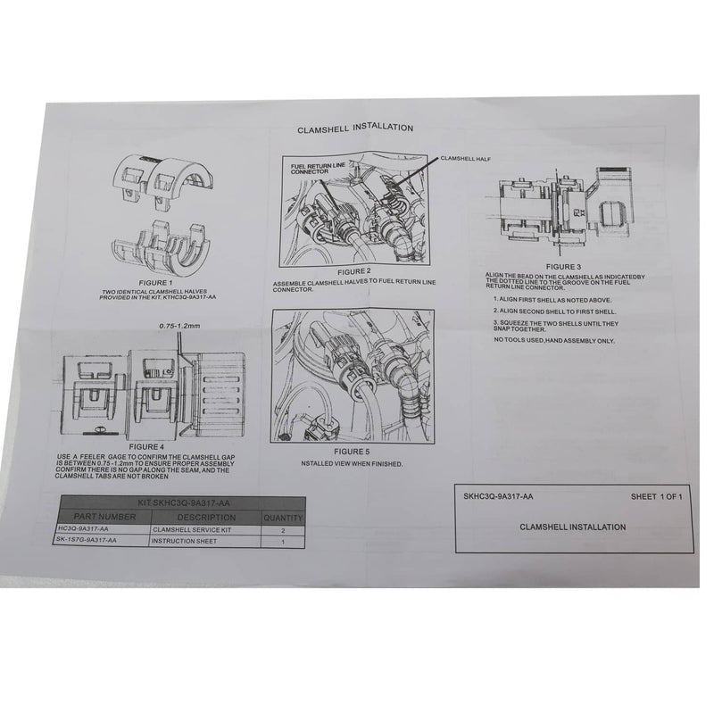 DURAFORCE Fuel Filter Element Kit FD4625 for 17-21 Ford F-250 F-350 F-550 6.7L Super Duty