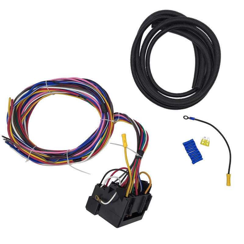 DURAFORCE Muscle Car Hot Rod XL 12 Circuit Universal Street Rod Wiring Harness