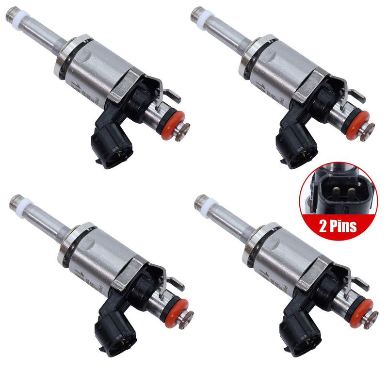 DURAFORCE Set of 4 Fuel Injectors PY0113250 for Mazda CX-5 CX-9 2014-2018 2.5L