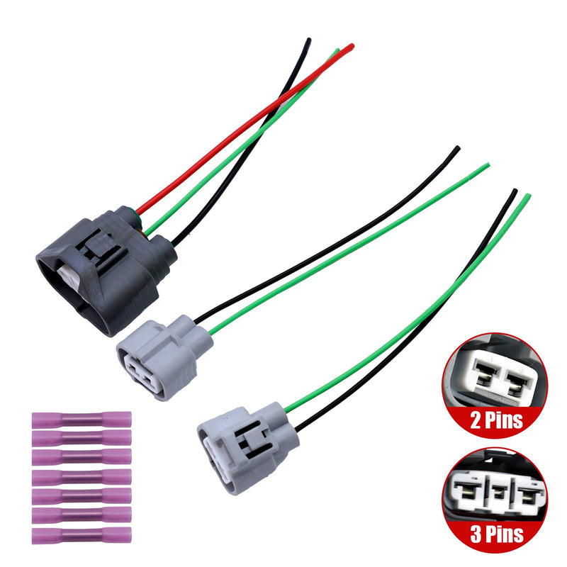 DURAFORCE 3PCS Cooling Fan Control Unit Connectors for Mitsubishi Lancer 2002-2007