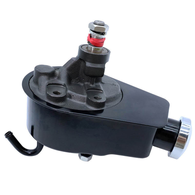 DURAFORCE Black Saginaw Power Steering Pump for Small Big Block Chevy SBC BBC 350 454