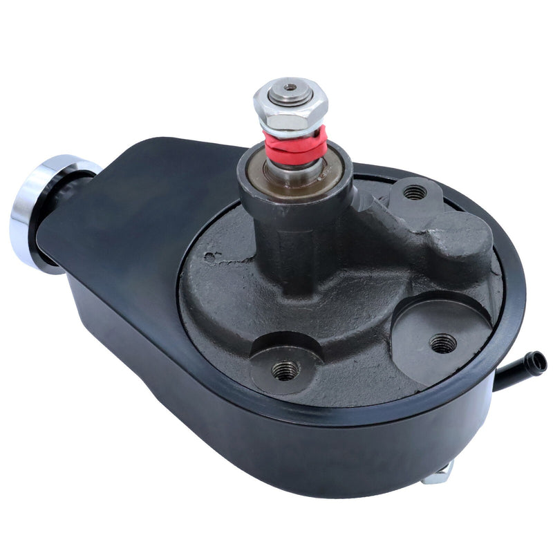 DURAFORCE Black Saginaw Power Steering Pump for Small Big Block Chevy SBC BBC 350 454