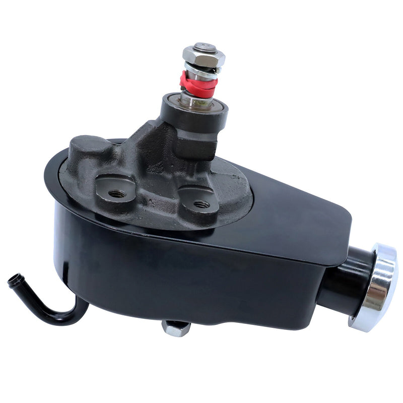 DURAFORCE Black Saginaw Power Steering Pump for Small Big Block Chevy SBC BBC 350 454
