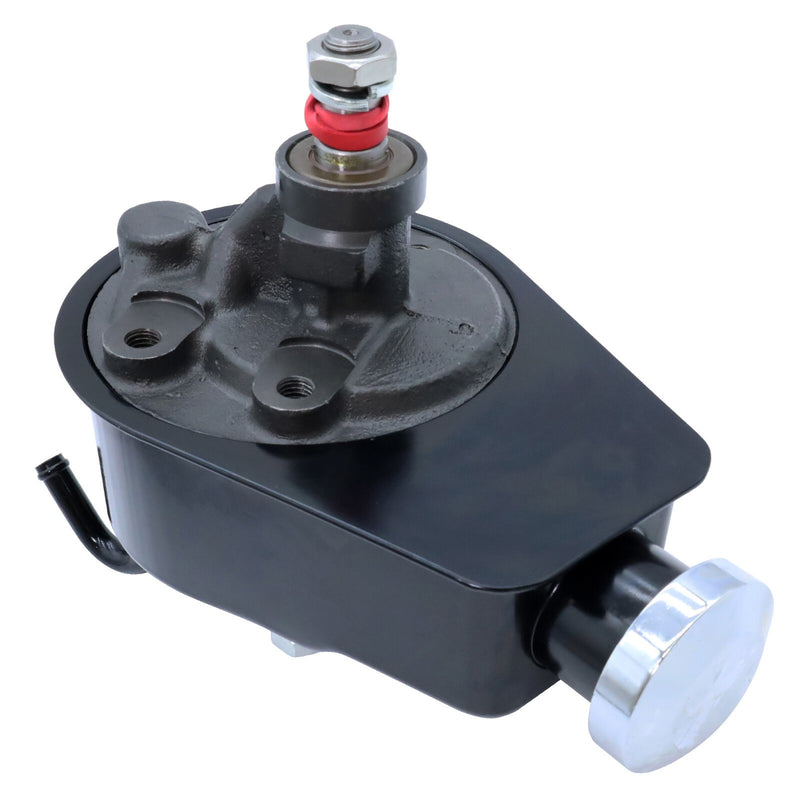 DURAFORCE Black Saginaw Power Steering Pump for Small Big Block Chevy SBC BBC 350 454