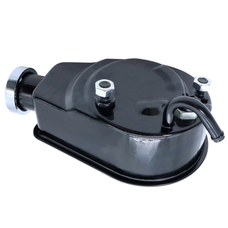 DURAFORCE Black Saginaw Power Steering Pump for Small Big Block Chevy SBC BBC 350 454