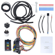 DURAFORCE 8 Circuit Wiring Harness Kit Street Rat Hot Rod Basic Starter Starter Kit