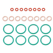 DURAFORCE 8Pcs Fuel Injection Lines for 11-19 Ford Powerstroke 6.7L Injector Seal Tubes