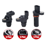 DURAFORCE 3 Pcs Camshaft & Crankshaft Position Sensor for Acura Honda 2003-2011 L4 2.4L