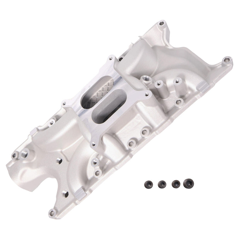 DURAFORCE Intake Manifold w/ 4 Plugs for Ford SBF 289 302 4.3L 4.7L 5.0L Small Block