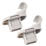 DURAFORCE Pair of Gray Sun Visor Clips LC6269261B77 for Mazda 3 5 6 CX-7 CX-9 RX-8
