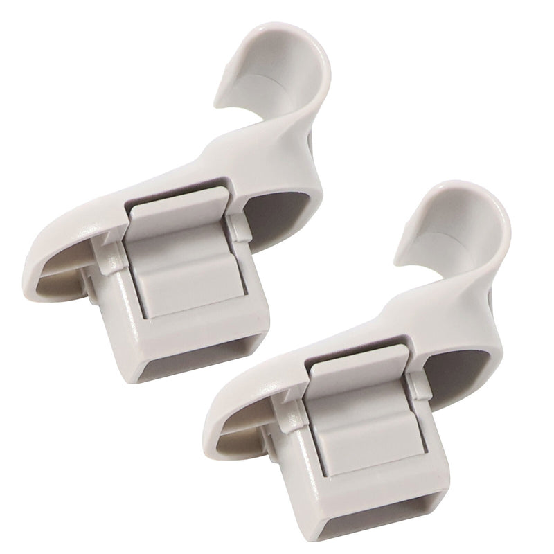 DURAFORCE Pair of Gray Sun Visor Clips LC6269261B77 for Mazda 3 5 6 CX-7 CX-9 RX-8