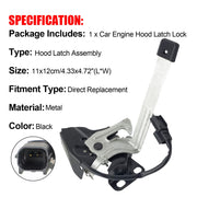 DURAFORCE Hood Latch 74120TR0A01 for 2012-2015 Honda Civic SE EX LX 1.5L 1.8L 2.4L L4