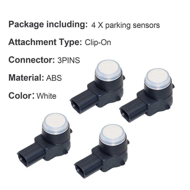 DURAFORCE 4Pcs Backup Parking Sensors PDC for GMC Chevy JEEP 25961316 Reverse Assist